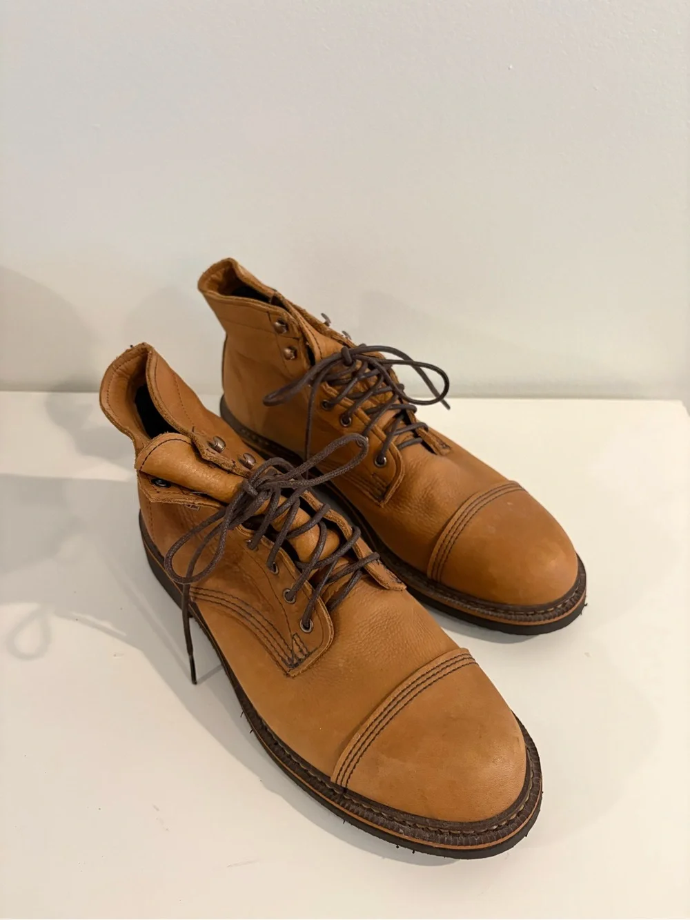 Wolverine || Jenson Lace Up Leather Boots Brown Tan 11.5